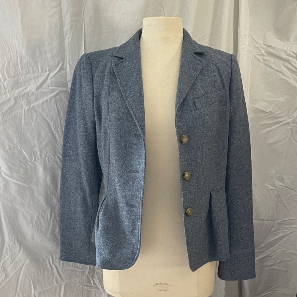 Talbots Blue Blazer with stylish details